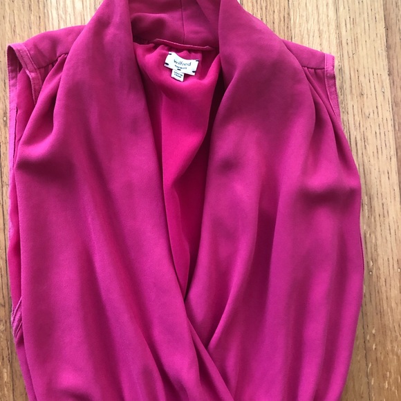 Aritzia Wilfred Sabine Dress hot pink xxs - Picture 4 of 8